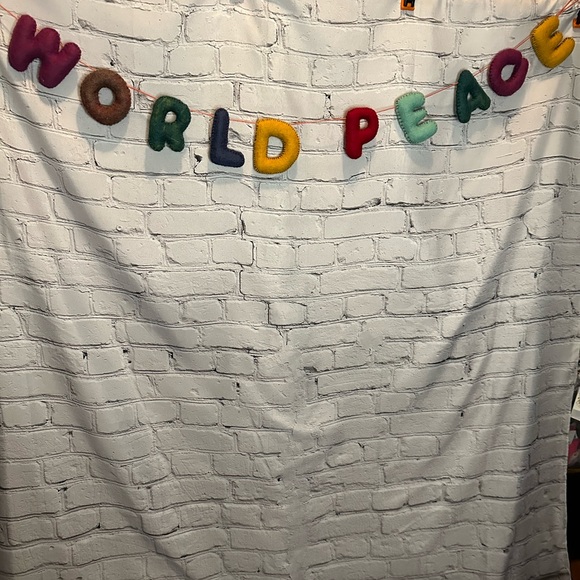 Anthropologie Other - Anthropologie World Peace Felt Garland